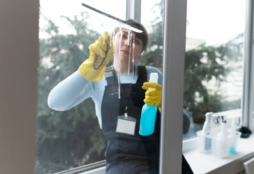Nettoyage de vitres intérieures et extérieures aux Petites-Loges